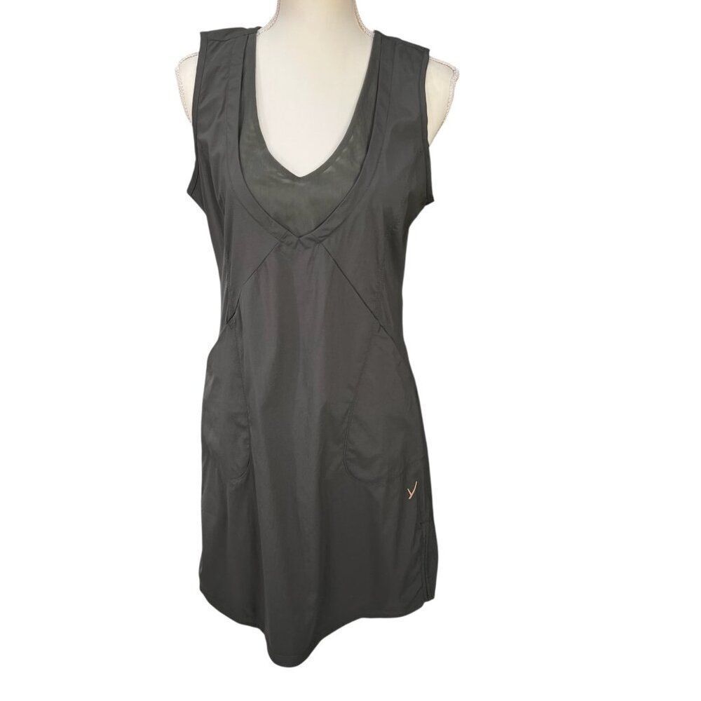 Indyeva NWT UPF 50 Liike V Cinchable Sides Dress Color Pine Size Small